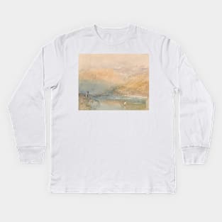 On the Mosell, Near Traben Trarbach by J.M.W. Turner Kids Long Sleeve T-Shirt